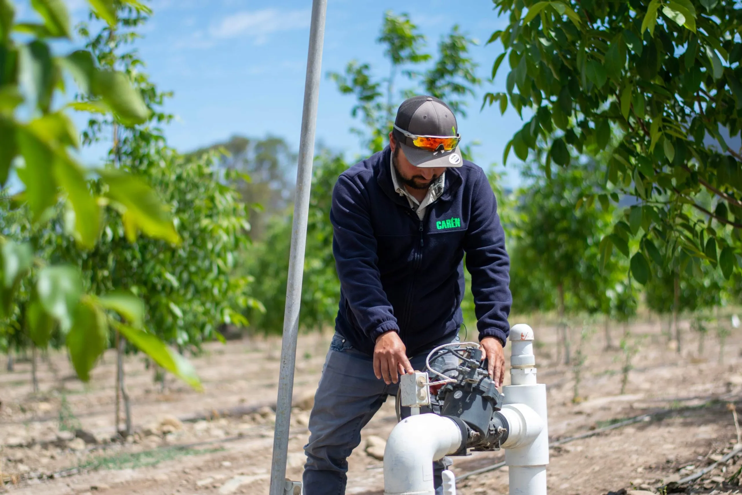 Pipe inspection in an agricultural field, connected to DROP CONTROL operation and farm automation solutions